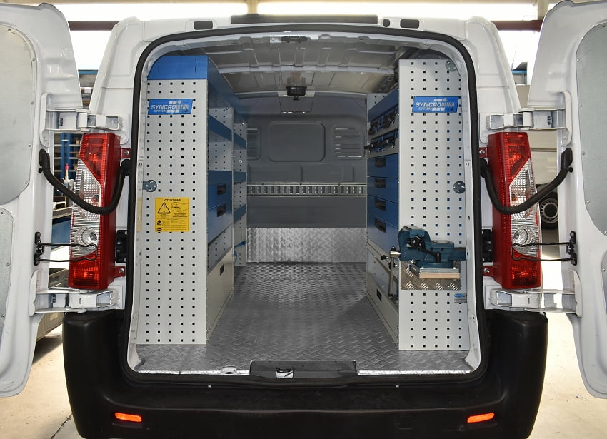 Fiat Shield with aluminum checker plate floor and Syncro Ultra Canada fittings