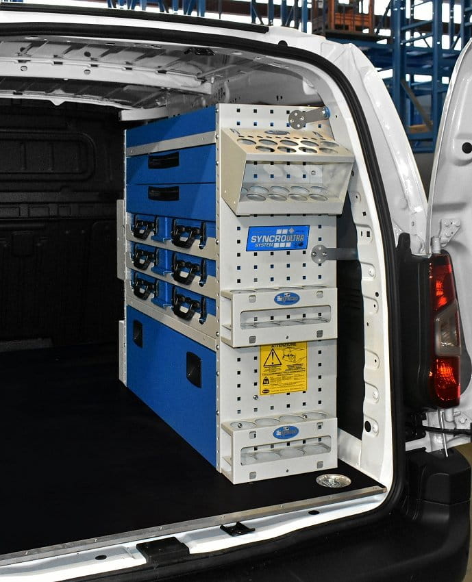 Shelving and drawer units for vans on Toyota Proace City Syncro Canada