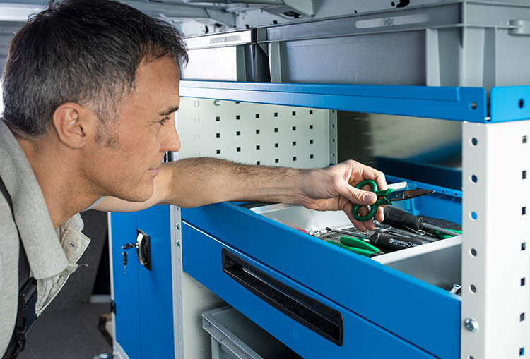 Drawer with non-slip mat Syncro Canada