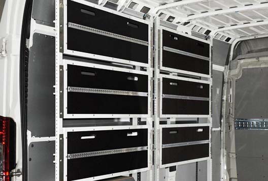 Syncro Canada closed folding shelves