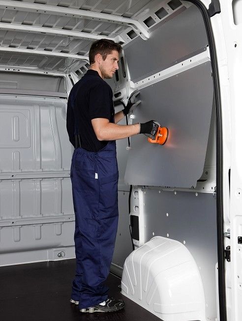 Installation of protective equipment on Syncro Canada van
